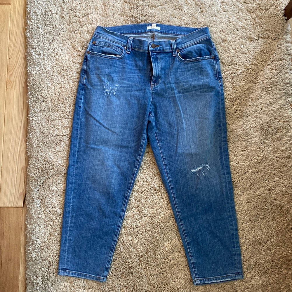 Eilleen fisher cropped jeans size 10, like new!